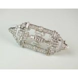 An Art Deco diamond brooch