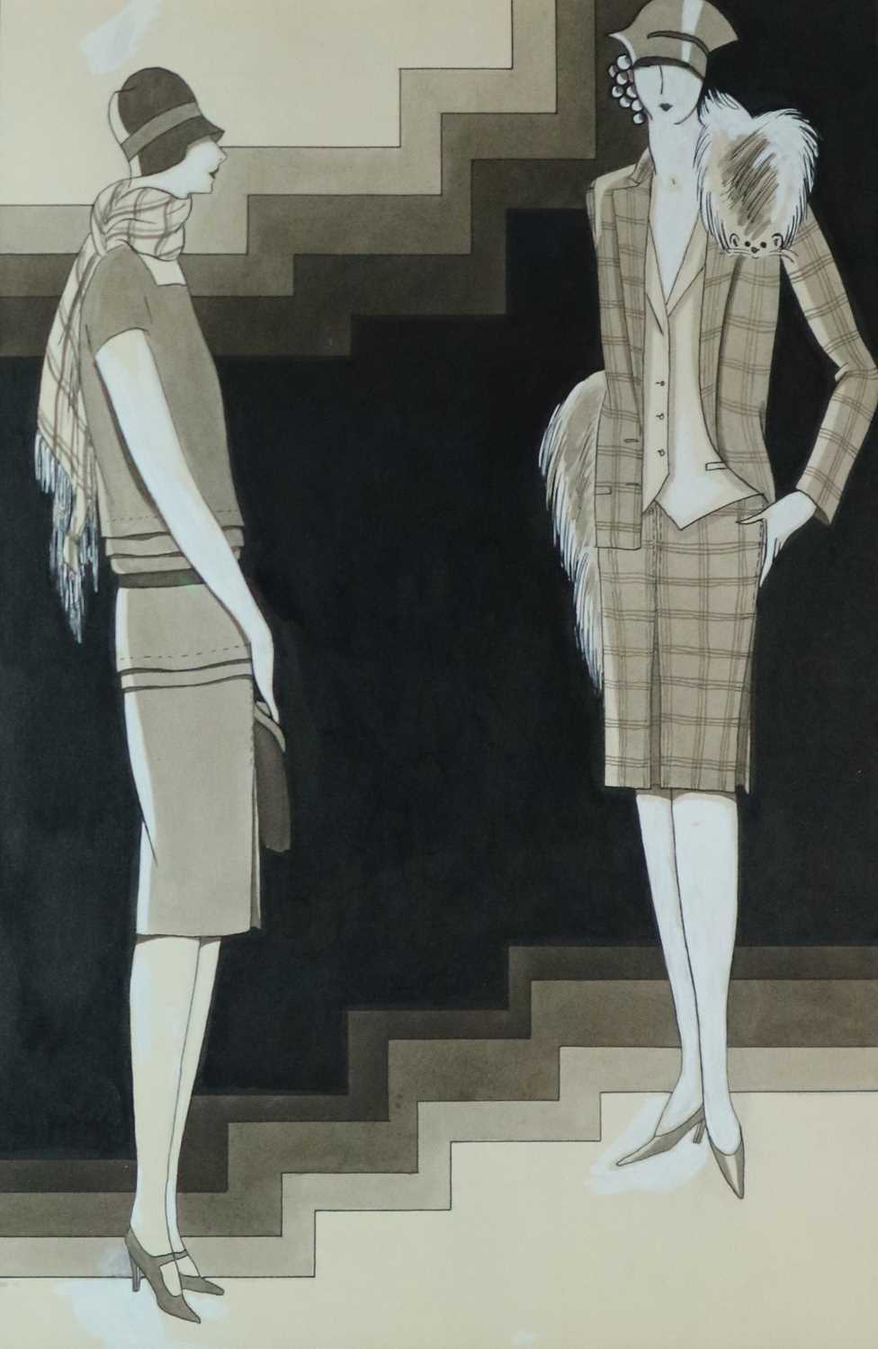DODO (Dörte Clara Wolff) (1907-1998) Two Women in Tweed
