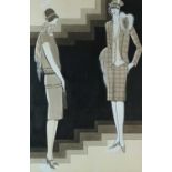 DODO (Dörte Clara Wolff) (1907-1998) Two Women in Tweed