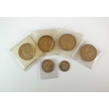 Six 19th century coins