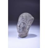 Bust of a pharoah, New Kingdom, 20th dynasty, 1189-1070 BC