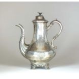 A Victorian silver coffee pot