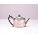 A George III silver teapot