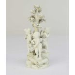 A Derby biscuit porcelain group of putti, circa 1775-85