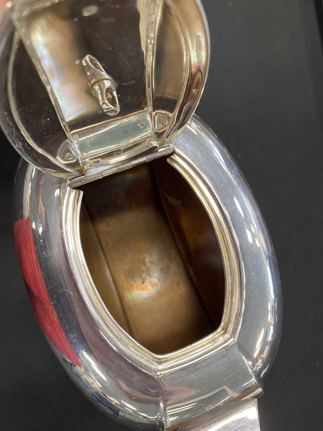 An Art Deco four piece silver tea service - Image 9 of 16