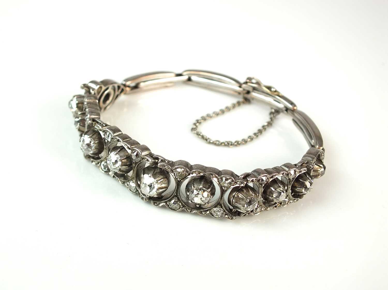 An early 20th century diamond set bracelet