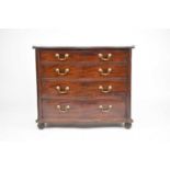 A George III Mahogany serpentine fronted chest