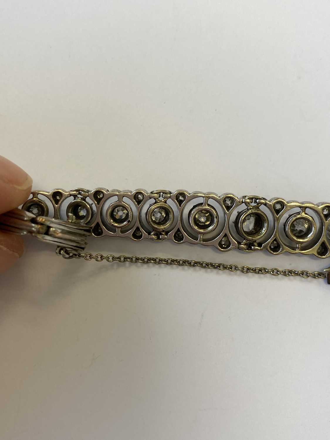 An early 20th century diamond set bracelet - Image 13 of 16