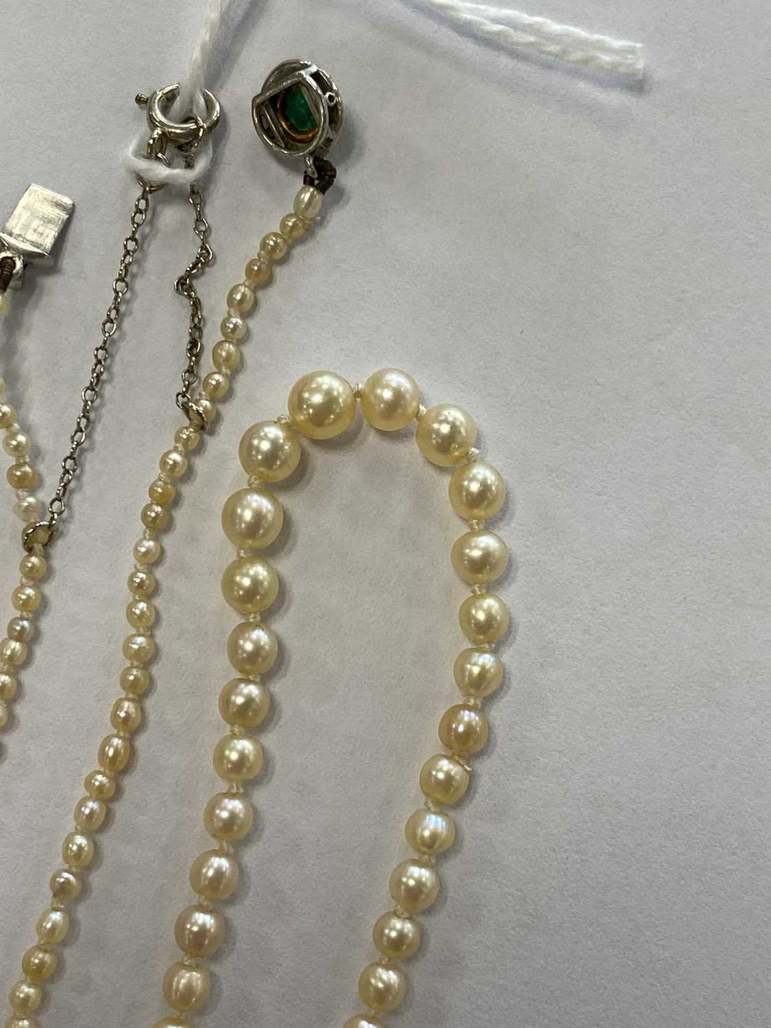 An untested graduated seed pearl necklace - Image 7 of 8