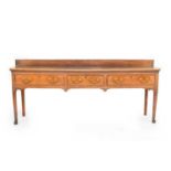 A George III oak dresser base