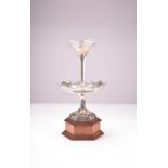 An Edwardian silver centrepiece with base