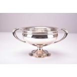 A two handled silver trophy cup/bowl