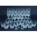 A large suite of Waterford Colleen drinking glasses