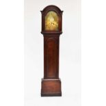 A George III oak brass-dial longcase clock, William Draper of Waldon