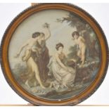 After Angelica Kauffmann (1741-1807) Three Muses and a Cherub