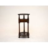 A 19th century mahogany wash stand