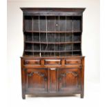 An early 18th century oak dresser, Denbighshire