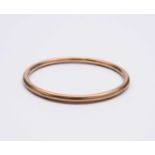 A 9ct gold hollow bangle