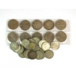 A collection of United Kingdom silver and cupro-nickel coinage