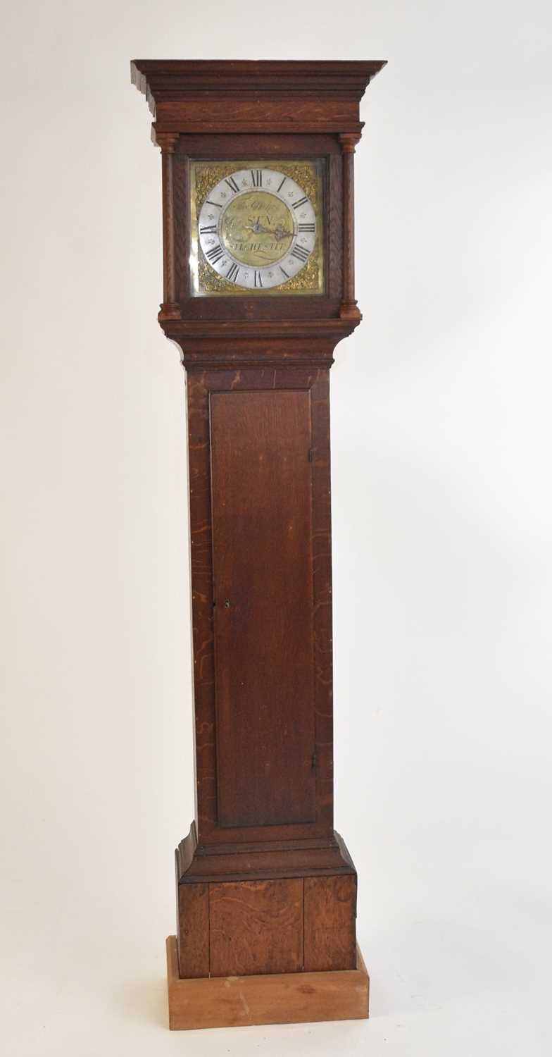 An 18th century 30hr brass dial longcase clock, Thomas Dicker Snr of Silchester