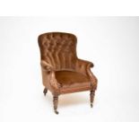 A William IV rosewood armchair