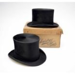 Two silk top hats