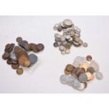 A collection of U.K. silver, copper and bronze coinage