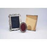 Three silver mounted frames