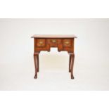 A George III mahogany lowboy table