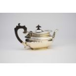 A silver teapot