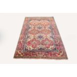 A silk Kashan rug, Persia