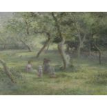 James George Bingley, R.I, (1840 - 1920) - 'A Sussex Orchard'