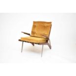 Arne Hovmand-Olsen (1919-1989), a teak and steel lounge chair