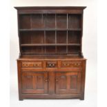 An 18th century oak dresser, Denbighshire