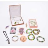 A large collection of costume jewellery