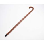 A mid-20th century novelty, 'tripod', cane walking stick