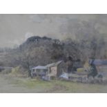 Roland Spencer Ford (1902 - 1990) Hopton Farm, Hodnet, signed, watercolour