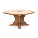 An Old Mill, Thirsk, light oak octagonal dining table