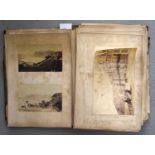 PHOTOGRAPH ALBUM of albumen prints, circa 1870.