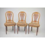 A set of fourteen Louis XVI style 'Montgolfier' balloon back dining chairs