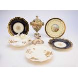 A mixed group of English and Continental ceramics