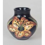 Small Moorcroft 'Tigris Lily' vase