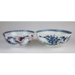 Two Liverpool porcelain bowls, including Philip Christian 'Bird on a Branch'