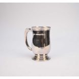 A silver mug