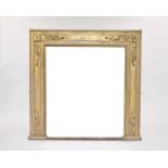 A 19th century giltwood overmantel mirror