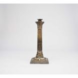 An electroplated candelabrum base