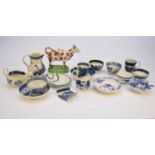 A collection of English pottery and porcelain, 18th century and early 19th century
