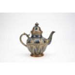 Doulton Lambeth stoneware teapot, dated 1876