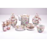 A collection of Canton famille rose porcelain, 20th century