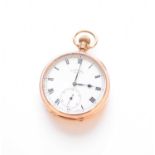 A 9ct gold open face pocket watch